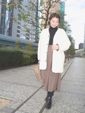 三由佳奈さん（レディース・160cm）の秋コーディネート