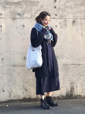 三由佳奈さん（レディース・160cm）の秋コーディネート