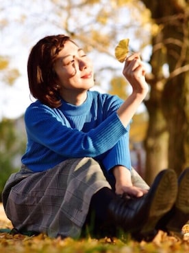 三由佳奈さん（レディース・160cm）の冬コーディネート