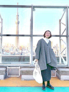 「A part by（アパートバイ）のアイテム（その他アウター）」を使った、三由佳奈さん（レディース・160cm）の冬コーディネート