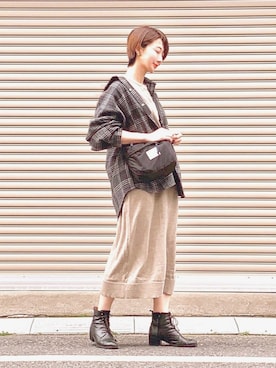 三由佳奈さん（レディース・160cm）の春コーディネート