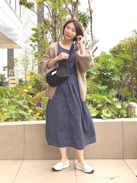 三由佳奈さん（レディース・160cm）の春コーディネート