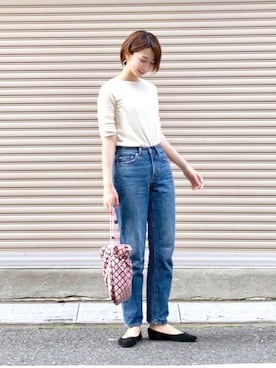 三由佳奈さん（レディース・160cm）の春コーディネート