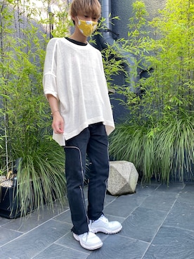 「shei shei co LTD（シェイシェイシーオーエルティディ）のアイテム」を使った、IROHAさん（メンズ・170cm）の夏コーディネート