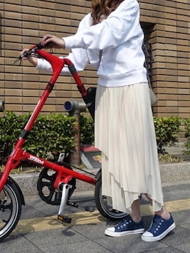 「コンバース風」｜staffさん（レディース・155cm）の春コーディネート