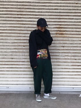 「doublet（ダブレット）のアイテム（パンツ）」を使った、maさん（レディース・162cm）の春コーディネート