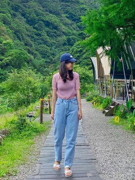 「roots（ルーツ）のアイテム」を使った、Miさん（レディース・168cm）の春コーディネート