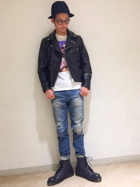 森 拓巳さん(メンズ・176cm)の冬コーディネート