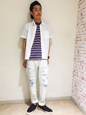 森 拓巳さん（メンズ・176cm）の春コーディネート