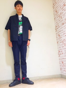 森 拓巳さん（メンズ・176cm）の春コーディネート