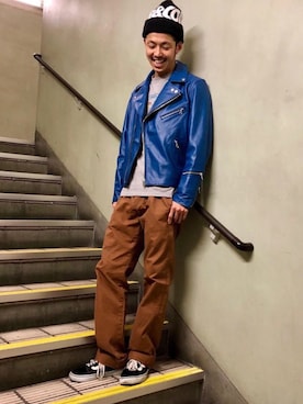 森 拓巳さん（メンズ・176cm）の冬コーディネート