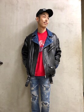 森 拓巳さん（メンズ・176cm）の冬コーディネート