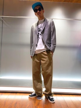 森 拓巳さん（メンズ・176cm）の春コーディネート