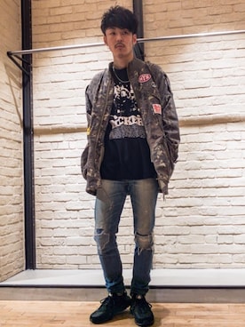 森 拓巳さん（メンズ・176cm）の秋コーディネート