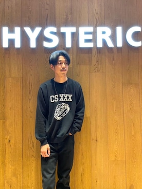 「ロックコーデ」｜「アイテム（スウェット）」を使った、森 拓巳さん（メンズ・176cm）の秋コーディネート