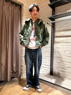 森 拓巳さん（メンズ・176cm）の冬コーディネート