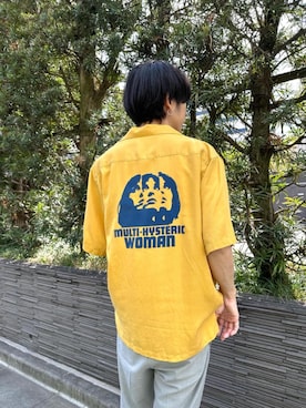 「シャツ 」｜「アイテム（財布/小物）」を使った、森 拓巳さん（メンズ・176cm）の春コーディネート