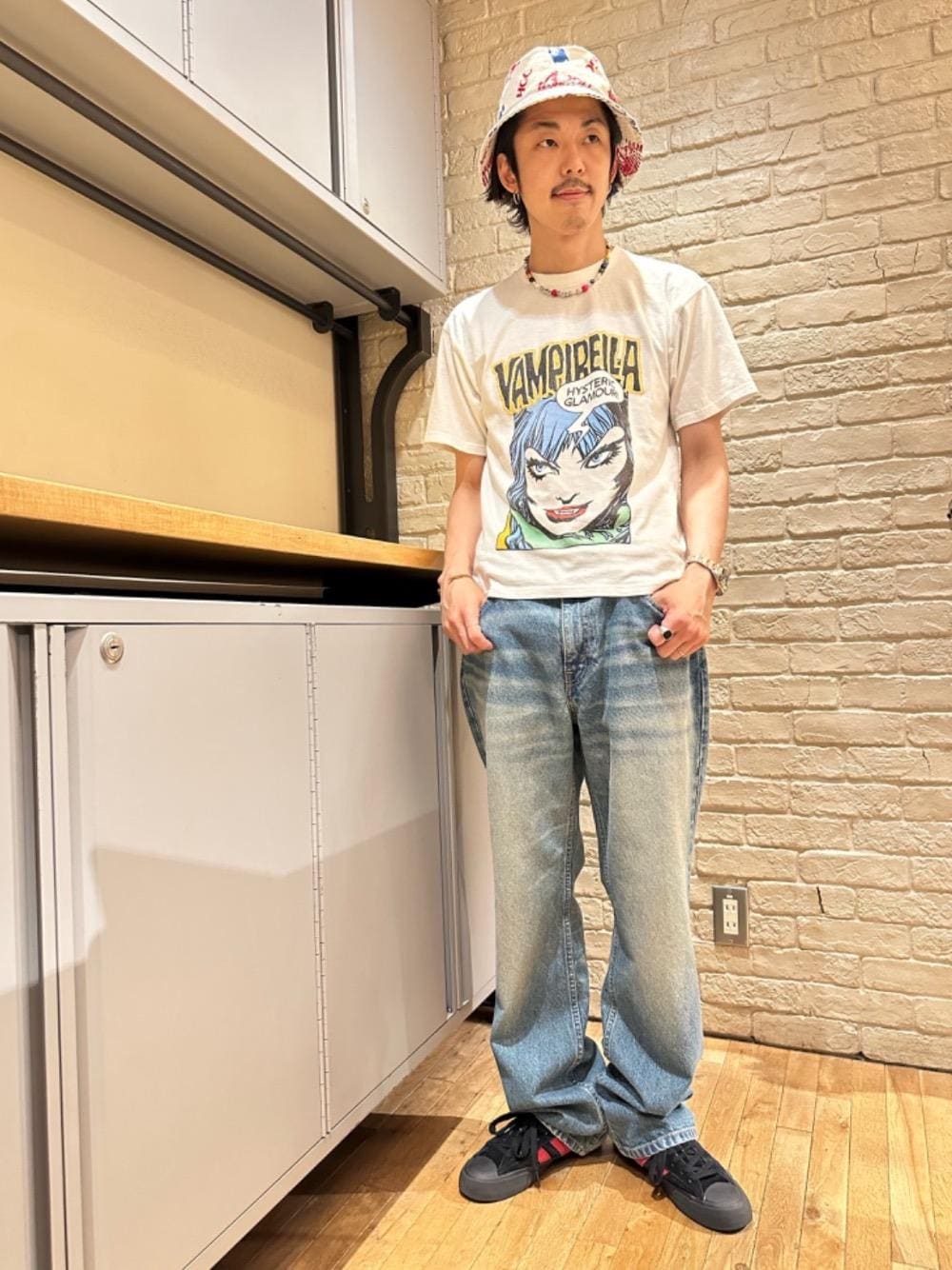ヒステリックグラマー　 HYSTERIC GLAMOUR 総柄　キャスケット ヒステリックグラマー HYSTERIC GLAMOUR 総柄 キャスケット