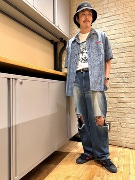 森 拓巳さん（メンズ・176cm）の夏コーディネート