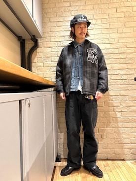 「みりたりー」｜「アイテム（ブルゾン）」を使った、森 拓巳さん（メンズ・176cm）の秋コーディネート