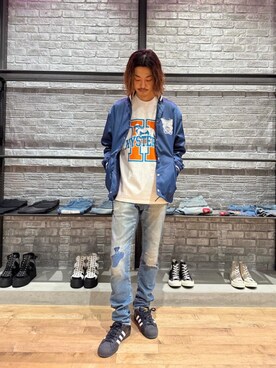 「でにむ」｜「アイテム（ブルゾン）」を使った、森 拓巳さん（メンズ・176cm）の冬コーディネート