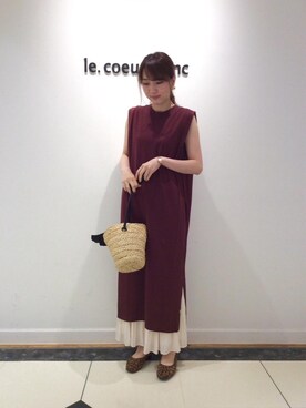 ルクールブラン大船ルミネウイング店スタッフさん(レディース・160cm)の夏コーディネート