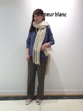 ルクールブラン大船ルミネウイング店スタッフさん(レディース・161cm)の冬コーディネート