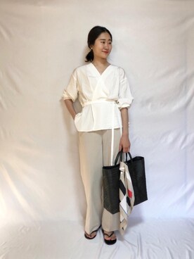 ルクールブラン大船ルミネウイング店スタッフさん(レディース・158cm)の春コーディネート