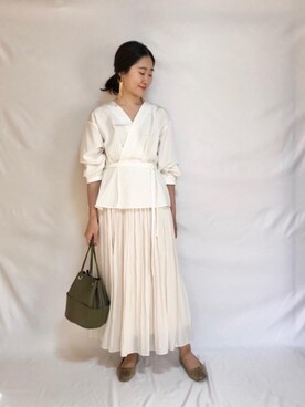 ルクールブラン大船ルミネウイング店スタッフさん(レディース・158cm)の春コーディネート