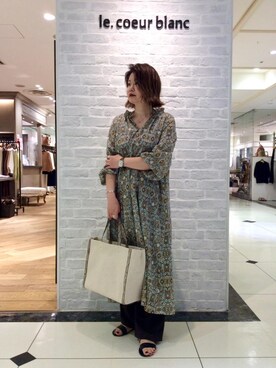 ルクールブラン大船ルミネウイング店スタッフさん(レディース・158cm)の夏コーディネート