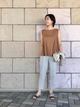 ルクールブラン大船ルミネウイング店スタッフさん(レディース・165cm)の夏コーディネート