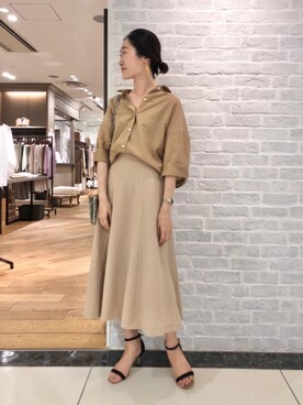 ルクールブラン大船ルミネウイング店スタッフさん（レディース・158cm）の夏コーディネート