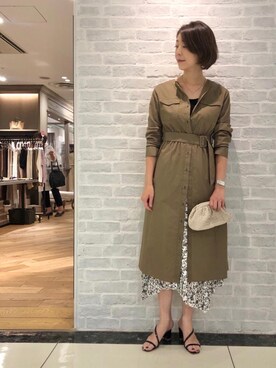 ルクールブラン大船ルミネウイング店スタッフさん(レディース・165cm)の夏コーディネート