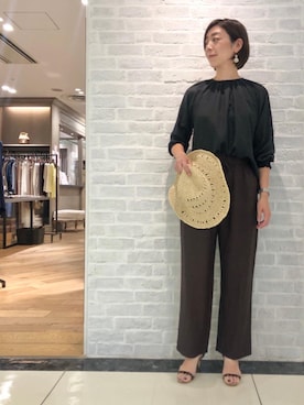 ルクールブラン大船ルミネウイング店スタッフさん（レディース・165cm）の夏コーディネート
