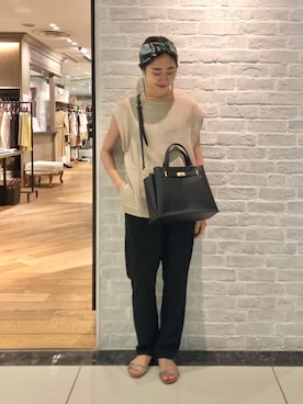 ルクールブラン大船ルミネウイング店スタッフさん(レディース・158cm)の夏コーディネート