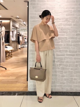 ルクールブラン大船ルミネウイング店スタッフさん（レディース・158cm）の夏コーディネート