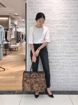 ルクールブラン大船ルミネウイング店スタッフさん（レディース・158cm）の秋コーディネート