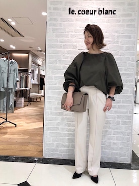 ルクールブラン大船ルミネウイング店スタッフさん(レディース・158cm)の秋コーディネート