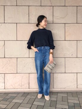 ルクールブラン大船ルミネウイング店スタッフさん（レディース・158cm）の秋コーディネート