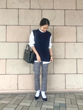 ルクールブラン大船ルミネウイング店スタッフさん（レディース・165cm）の秋コーディネート