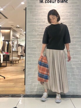 「tweedmill」｜ルクールブラン大船ルミネウイング店スタッフさん（レディース・165cm）の秋コーディネート