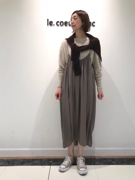 ルクールブラン大船ルミネウイング店スタッフさん（レディース・165cm）の冬コーディネート