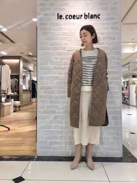 ルクールブラン大船ルミネウイング店スタッフさん(レディース・165cm)の冬コーディネート