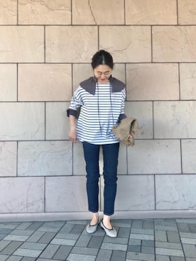 ルクールブラン大船ルミネウイング店スタッフさん（レディース・158cm）の冬コーディネート