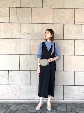 ルクールブラン大船ルミネウイング店スタッフさん（レディース・165cm）の冬コーディネート