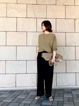 ルクールブラン大船ルミネウイング店スタッフさん（レディース・158cm）の春コーディネート