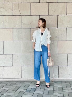 ルクールブラン大船ルミネウイング店スタッフさん（レディース・165cm）の春コーディネート
