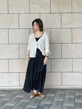 ルクールブラン大船ルミネウイング店スタッフさん(レディース・158cm)の夏コーディネート