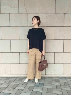 ルクールブラン大船ルミネウイング店スタッフさん(レディース・165cm)の夏コーディネート