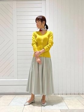 「お呼ばれ」｜「アイテム（財布/小物）」を使った、ルクールブラン大船ルミネウイング店スタッフさん（レディース・163cm）の冬コーディネート